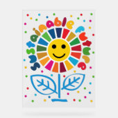 SDG Executive Desk Sign- ESG Office Motivator アクリルサイン (正面)