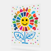 SDG Executive Desk Sign- ESG Office Motivator アクリルサイン (傾斜)