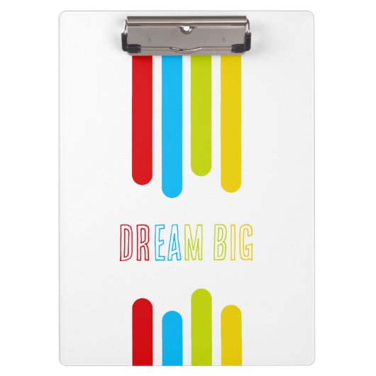 SDGT RBGYクリップボード – Dream Big, Stay Organized! クリップボード (正面)