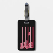 SDGuyの荷物のラベル ラゲッジタグ (裏面縦)