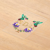 SDL Hummingbird Any Letters Custom Wedding アクリル招待状 (レイダウン)