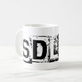 SDLHC - 11のoz。 マグ#2 コーヒーマグカップ (正面左)