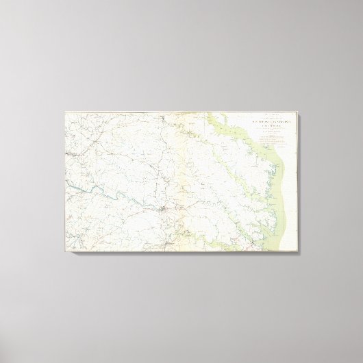 SEバージニア、Ft Monroe キャンバスプリント (正面)