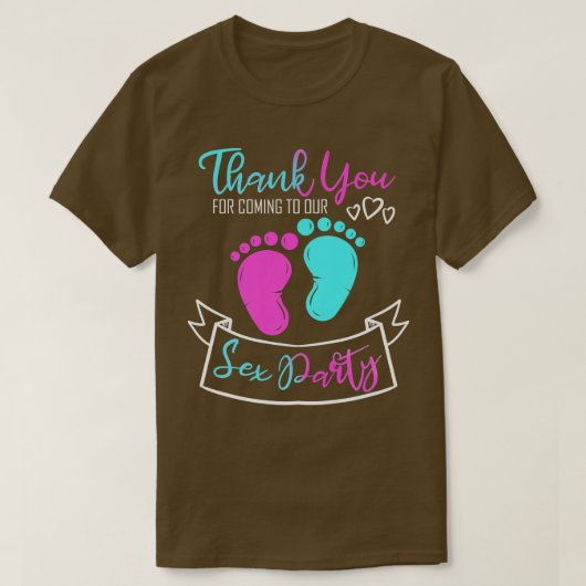 Seパーティー性別の表示 Tシャツ (デザイン正面)