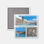 SE0024ヨーロッパ、スウェーデン、ヨーテボリ、冷蔵庫 マグネット (正面/裏面)