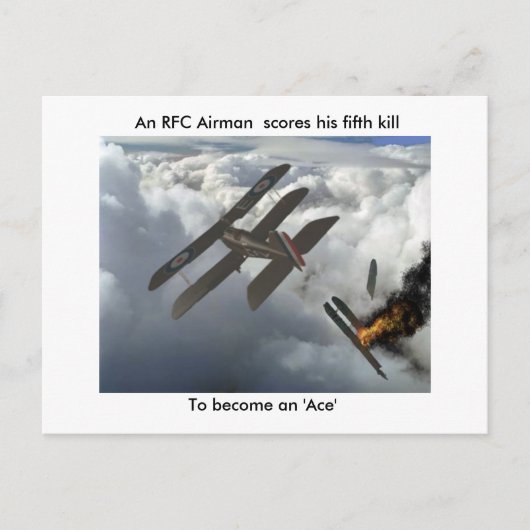 Se5aはDFWを殺す、RFCの航空従事者は彼の5番目のスコア… ポストカード (正面)