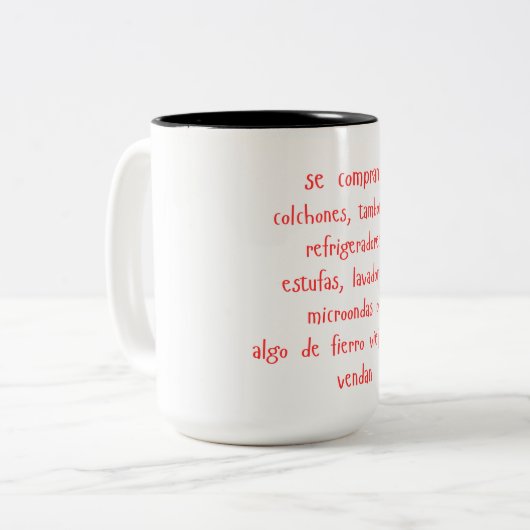 "se compran..." マグカップ (正面左)