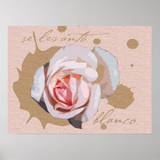 Se levanto blanco ポスター