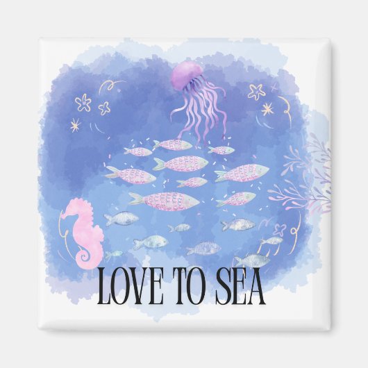 SEA ブルー マグネット (正面)