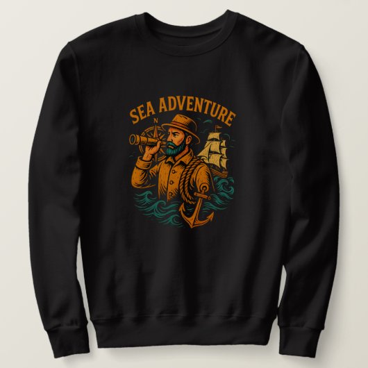Sea Adventure Unisex Crew Neck Sweatshirt スウェットシャツ (デザイン正面)