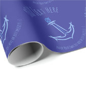 Sea Anchor. Sailor Captain Yachtsman Gift Template ラッピングペーパー (ロールコーナー)