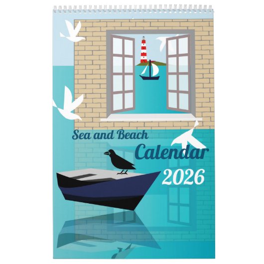 Sea and Beach Calendar カレンダー (カバー)