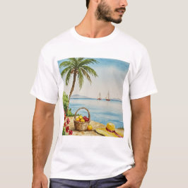 Sea and beach tシャツ