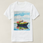 Sea and beach tシャツ (デザイン正面)