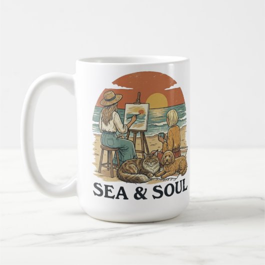 Sea and Soul Dream コーヒーマグカップ (左)