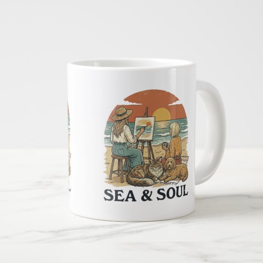 Sea and Soul Dream ジャンボコーヒーマグカップ (正面右)