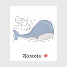 Sea Animal Pun：すべてのクジラは大丈夫 シール