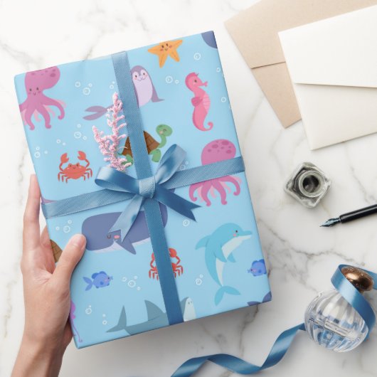 Sea Animals ラッピングペーパー (ギフト)