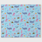 Sea Animals ラッピングペーパー (フラット)