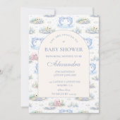 Sea Animals Elegant Arch Baby Shower 招待状 (正面)