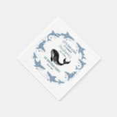 Sea Animals Shark 1st Birthday | Under the Sea  スタンダードカクテルナプキン (角)