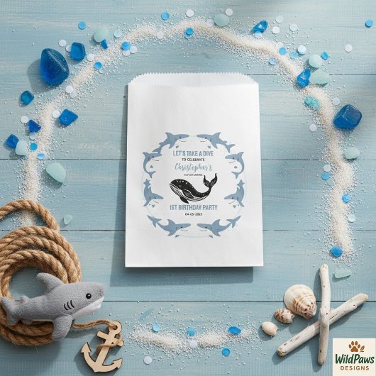 Sea Animals Shark 1st Birthday | Under the Sea フェイバーバッグ