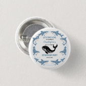 Sea Animals Shark 1st Birthday | Under the Sea  缶バッジ (正面&裏面)