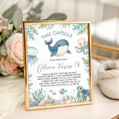 Sea Animals Time Capsule Table Sign 台座サイン
