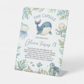 Sea Animals Time Capsule Table Sign 台座サイン (正面)