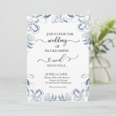 Sea Beach Wedding Invitation |Coastal Destination 招待状 (スタンド正面)