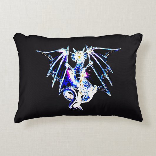 Sea Beast Fantasy Dragon Dramatic Unique アクセントクッション (正面)