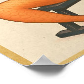 Sea Beast Mode Mermaid - Retro Pin-Up Gym Fitness ポスター (角)