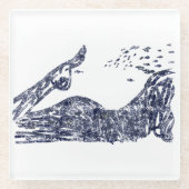 Sea bottom.  ガラスコースター (正面)