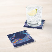 Sea bottom スクエアペーパーコースター (インサイチュ)