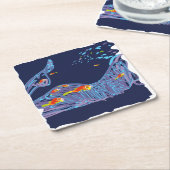 Sea bottom スクエアペーパーコースター (アングル)