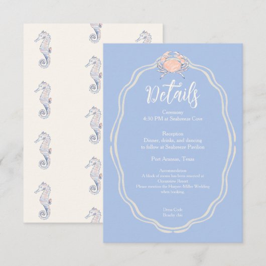 sea breeze エンクロージャーカード (正面/裏面)