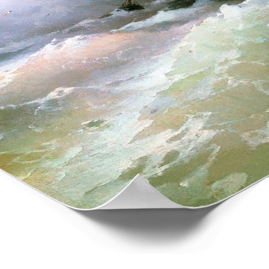 Sea by Ivan Aivazovsky ポスター (角)