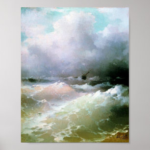 Sea by Ivan Aivazovsky ポスター