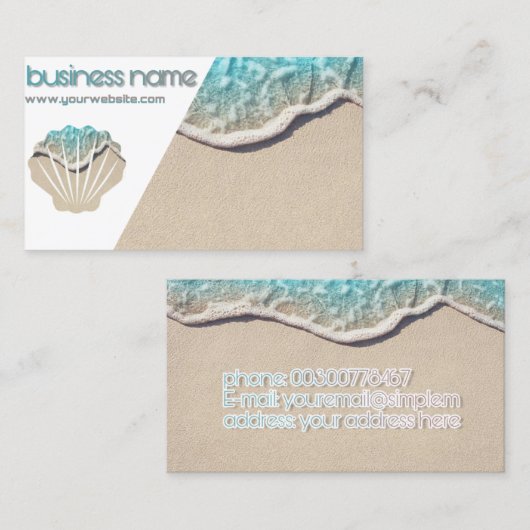 Sea carte visite 名刺 (正面/裏面)