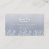 Sea Coral Silhouette | Blue Pearl  名刺 (裏面)