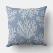 Sea Coral Silhouette | Silver Blue アウトドアクッション (裏面)