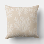 Sea Coral Silhouette | Sunkissed Sand クッション (裏面)