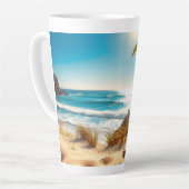 Sea  Crabs on Tropical Beach – Serene Ocea カフェラテマグ (左アングル)