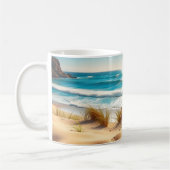 Sea  Crabs on Tropical Beach – Serene Ocea コーヒーマグカップ (左)