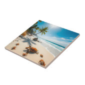 Sea  Crabs on Tropical Beach – Serene Ocea タイル (側面)