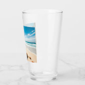 Sea  Crabs on Tropical Beach – Serene Ocea タンブラーグラス (左)