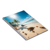 Sea Crabs on Tropical Beach – Serene Ocea ノートブック (右側)