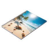 Sea Crabs on Tropical Beach – Serene Ocea ノートブック (左側)