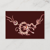 SEA DRAGON 2.白黒レッド 名刺 (裏面)