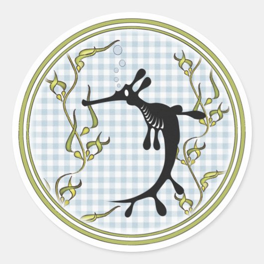 Sea Dragon 3"スタンプ ラウンドシール (正面)